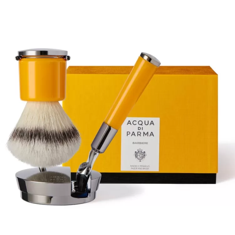 Hot Yellow Razor And Brush Sets